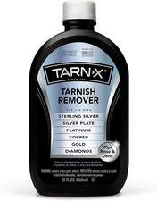 Jewelry Cleaner Tarnish Remover Solution Silver Gold Brass Copper 12oz
