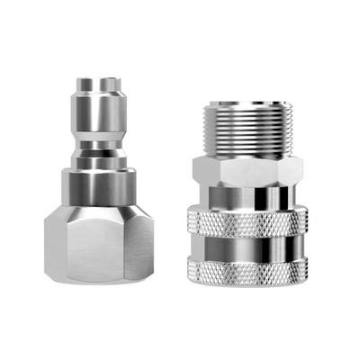 #ad Quick Connect Pressure Washer Fittings M2214mm Swivel 3 8 Inch Plug Set $20.20