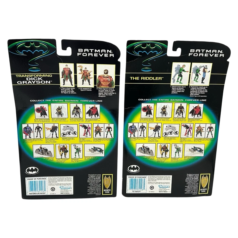 BATMAN FOREVER Action Figures Lot Of 5 Two Face Batman 1995 Kenner DC Comics New - Image 3 of 4