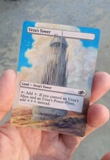 MtG Urza's Tower Full Magic Altered Hand Painted Art Original Alter 