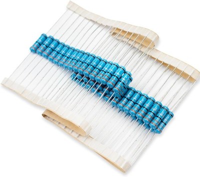 50 Pcs 2W 1 Tolerance 3.3 Ohm Metal Film Resistor Resistance DIY Color: 50 pcs