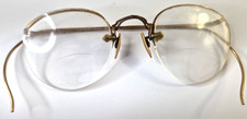VTG Glasses 1930s AO American Optics 1/10th 12 Kt. Gold Filled, Wrap Around