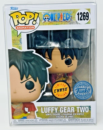 Funko Pop! One Piece: Luffy Gear Two CHASE #1269 Special Edition w/Protector
