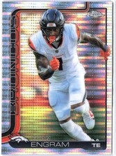 2025 TOPPS CHROME FOOTBALL REFRACTOR SILVER PULSAR EVAN ENGRAM