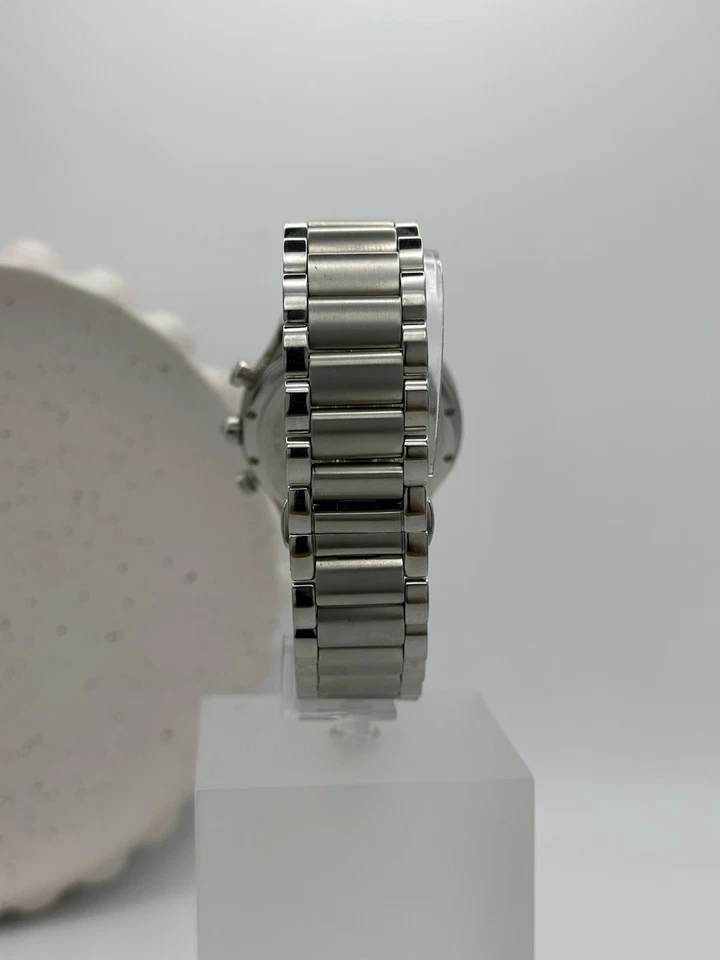 Charmex Of Switzerland relógio masculino, cronógrafo, cristal de safira, pulseira de couro - Imagem 4 de 4