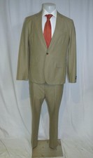 J. Crew Ludlow Moon Worsted with Cotton Beige Nailshead Suit 42R NWT