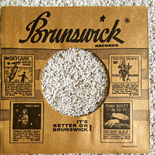Brunswick Records Big Boppa replica 7" 45 RPM Record Sleeve Paper Outer Sleeve