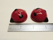Salt & Pepper Shakers, Ladybugs, Whimsical little lady bugs, Exc. Cond.