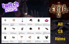 Path of Exile 2 Twitch Drops - Hands of Xesht + 15 More - 16 PoE 2 Items/Skins