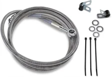DS Braided Brake Line Kit Front +8" Harley FXST Softail 1984-1990