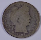 1897-O 50c Barber Half Dollar worn