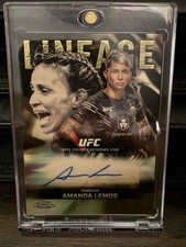 Marketplace image: 2026 Topps Chrome UFC - Amanda Lemos - Lineage Auto Superfractor 1/1