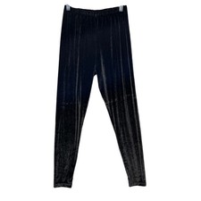 Bryn Walker Black Velvet Leggings Womens Small Made in USA Italian Fabric Slim