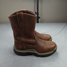 Wolverine Boots Mens 8M Brown Leather DuraShocks Flex Wellington Work W210063