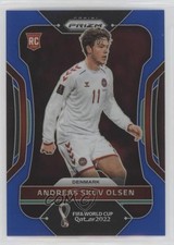 2022 Panini Prizm World Cup Qatar Blue 144/299 Andreas Skov Olsen #66 0kr0