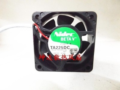 1 PCS    Fan TA225DC M33497-16  DC 24V 0.14A 60*60*25mm  2 wire cooling fan #vn