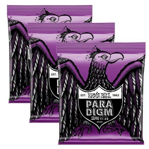 Ernie Ball Electric Guitar Strings Paradigm Power Slinky 11-48 Gauge 3pk - Afbeelding 1 van 6