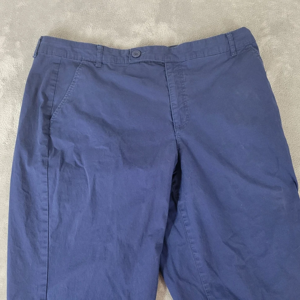 Style & Co. Women's Navy Blue Bermuda Shorts18 Plus Cotton Spandex Comfy Zip Fly - Image 3 of 4