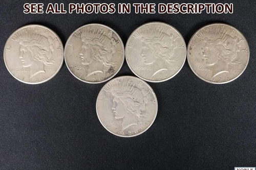 NobleSpirit (CS) Popular 5x 1926 Silver Peace Dollar Mixed Cond. Lot to BU