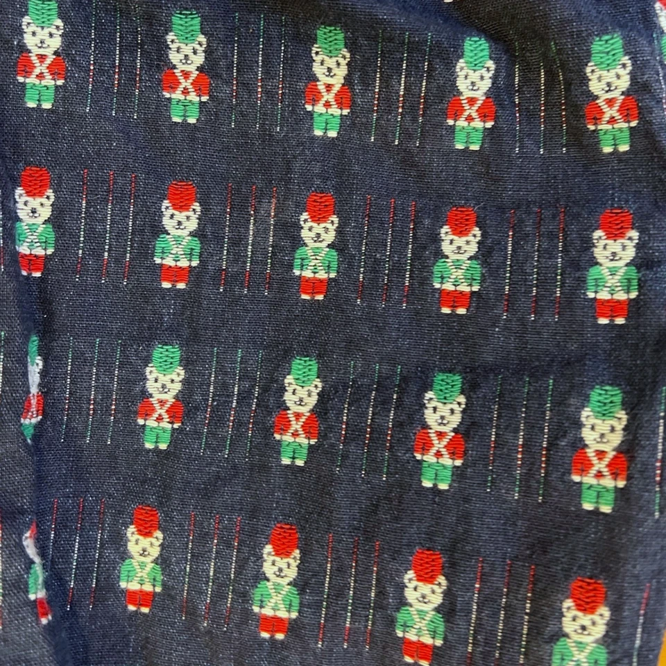 Mono vintage años 80 OshKosh B'Gosh Navidad Cascanueces Oso Estampado 18 m Usado en Excelente Condición Foto 3 de 4