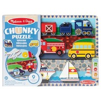 Melissa & Doug Holz Puzzle Set Mit Groben Teilen Fahrzeuge Tiere Formen