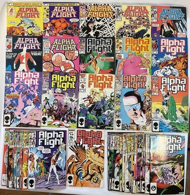 Alpha Flight #1-50 Complete Lot of 51 John Byrne story / art (Marvel 1983) - VG