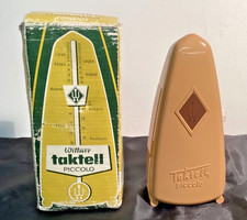 Wittner Taktell Piccolo Metronom Model 835 Light-Brown Germany W/Box WORKS