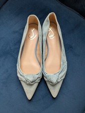 NWOB Sam Edelman WheatonGray Blue Suede Point...