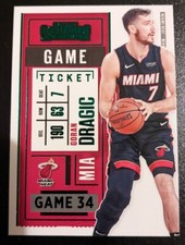 2020-21 Contenders Basketball Goran Dragic Game Ticket Green Parallel #34 Heat