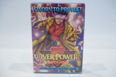 MARVEL Over Power Sworn To Protect Card Game Booster Box 55 Cards NEW SEALED NIB