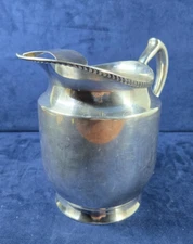 Poole Silver Co Vintage Silverplate Pitcher Large EPNS Taunton Mass 1023