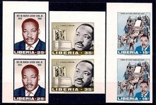 Liberia 1968 Martin Luther King Racism Human Rights Lincoln President Imp MNH/3