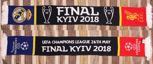 2018 bufanda oficial de la Liga de Campeones FINAL FC Real Madrid Liverpool |