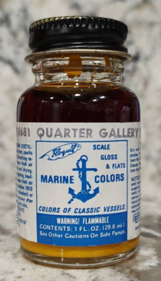 FLOQUIL MARINE COLORS MODEL PAINT 1oz OUNCE - QUARTER GALLERY YELLOW - type 1