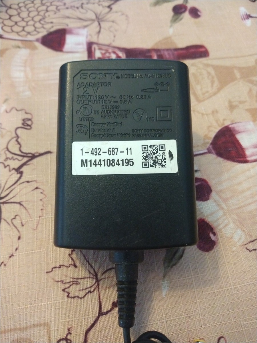 Sony Power Supply Adapter Model No : AC-M1208UC Output: AC 12V 0.8