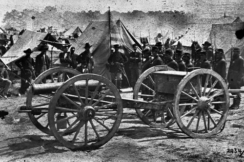 New 5x7 Civil War Photo: Gun Captured By the 12th Maine and 17th New York
