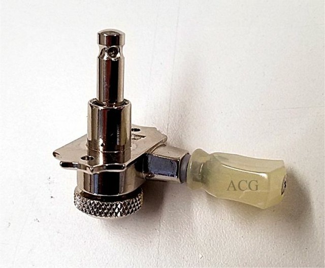 Kluson Revolution Locking Tuners 3x3 Pearloid keystone button KRGL3NP Nickel eBay