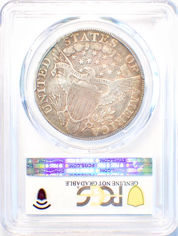 1802 Draped Bust Silver Dollar $1 Coin - Certified PCGS VF Details - Rare Coin! - Image 3 of 4