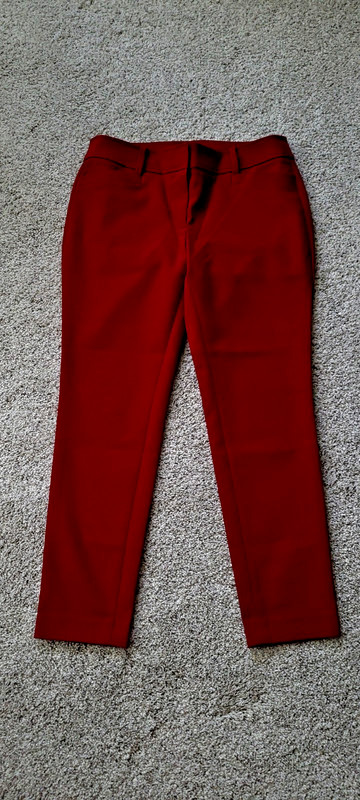 Loft Red Skinny Dress Pants 4p Marisa Fit