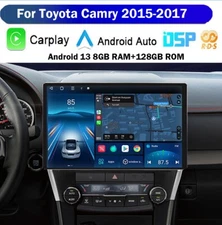 13.1'' Car Stereo Head Unit Radio GPS 8+128GB Carplay For Toyota Camry 2015-2017
