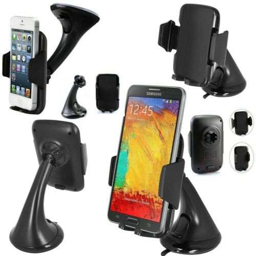 Universal Rotating Car Mount Phone Holder Cradle | Hands-Free Access | UK Seller - Afbeelding 1 van 8