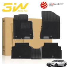 3W Floor Mats & Carpets for 2020-2024 Hyundai Sonata/Kia K5 2021-2024 FWD Model