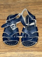 Salt water sandals Navy Blue kids size 6