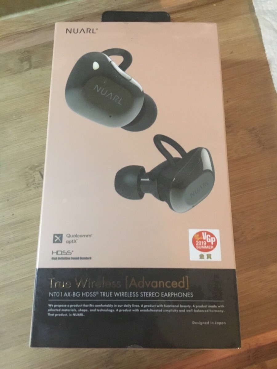 [新品未開封] NUARL NT01AX-BM NUARL True Wireless Stereo Earphones Earbuds Sound Bluetooth