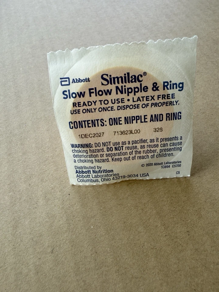 Pack de 20 Pezones y Anillos Infantiles Similac, Flujo Lento, EXP 05/2028 ¡Nuevo! Foto 2 de 2