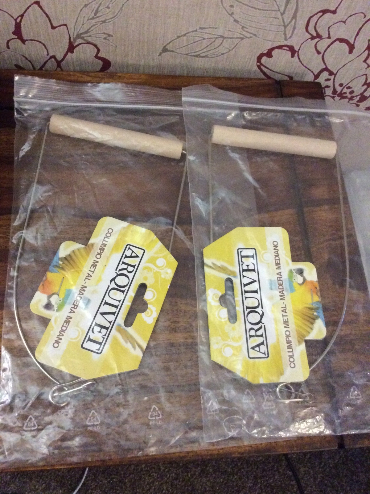 Arquivet Small Metal and Wood Swing for Caged Birds x2