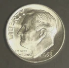 1953-D ROOSEVELT DIME - BU - #12802 - Stock Photo FREE SHIPPING