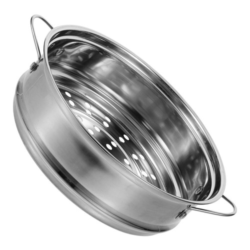 Piastra Vaporiera per Pentola Riutilizzabile Porta Vaporiera Alimenti Cestello Acciaio Inox - Foto 5 di 12