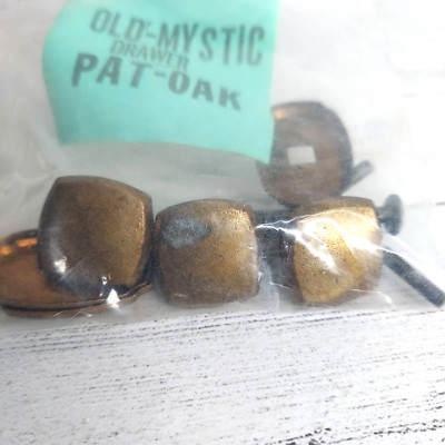 Old Mystic Drawer Pat-Oak Vintage Cabinet Hardware