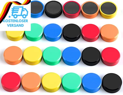 FINDMAG 24 Stück Magnete Stark, Für Magnettafel, Kühlschrank, Klein, Bunt, Kühls